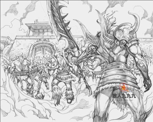传奇漫画原画